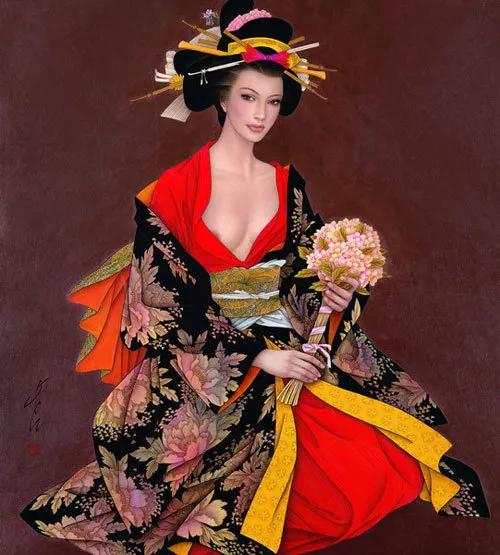 馮長江筆下現代女性，造型優美而富東方韻味，卓越的藝術表現能力