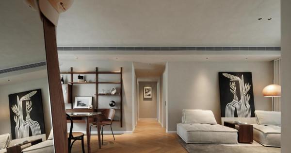 LDK一體設計+半吊無主燈設計，看了他112㎡新家後，果斷拍照收藏