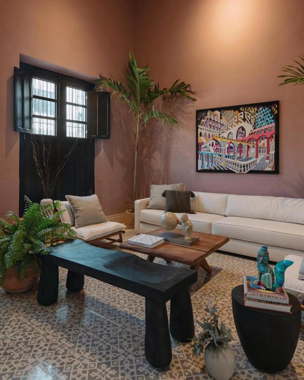 墨西哥殖民地式的老房子