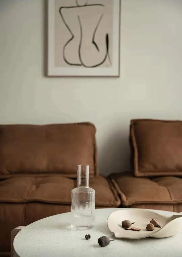 82㎡現代簡約風格新房裝修，入戶花園改造卡座餐廳