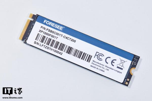 江波龍 FORESEE XP1000 1TB SSD 體驗：主流效能，超低發熱