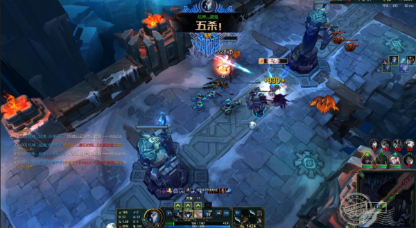 今日分享之LOL五殺時刻（本人賬號電一ID：坑神灬超鬼）
