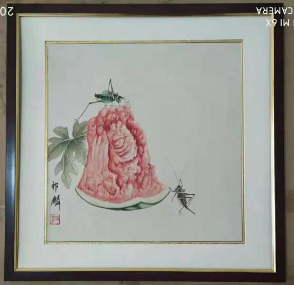 祁麟精品畫作 西瓜系列