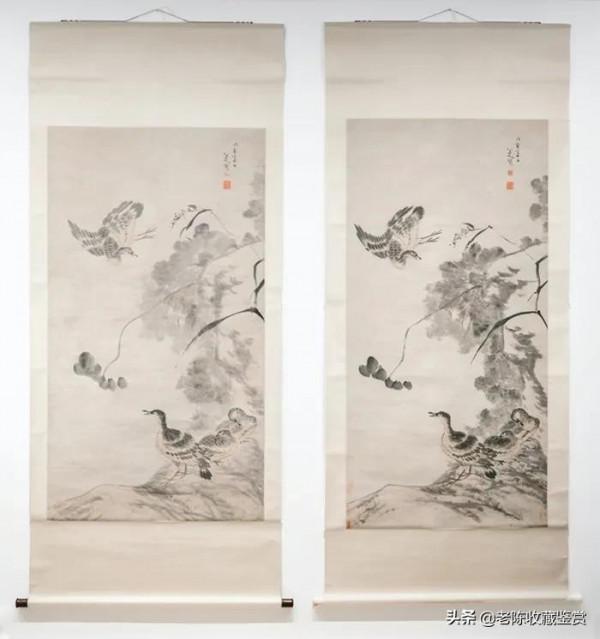 八大山人的荷塘蘆雁圖真贗再賞