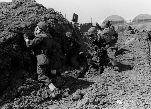 老照片 1981年駐韓國美軍的軍事演習