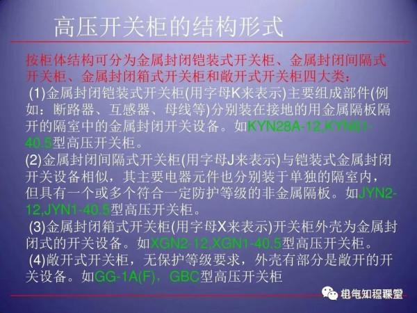 79頁ppt帶你全面瞭解高壓開關櫃的組成、應用場所等相關知識