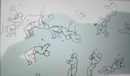 經典遊戲《街頭霸王2》最初的角色草稿，除了春麗就沒一個認識的