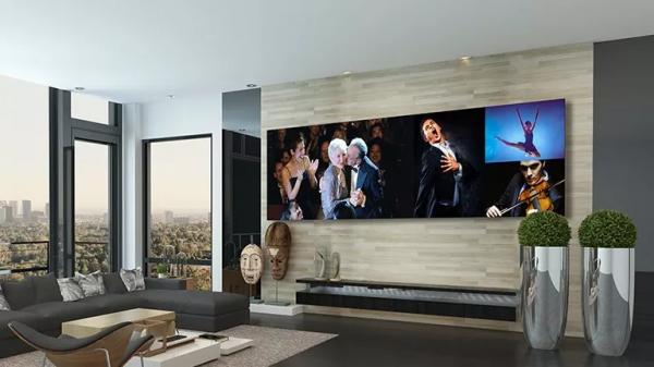 買顯示器嗎？一面牆大小的那種 售價和直升機差不多