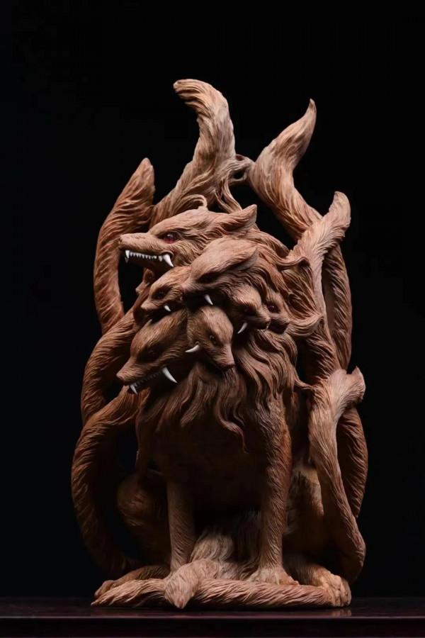 蠪蛭！山海經裡走出來的神獸！這麼別緻的木雕，您可見過？