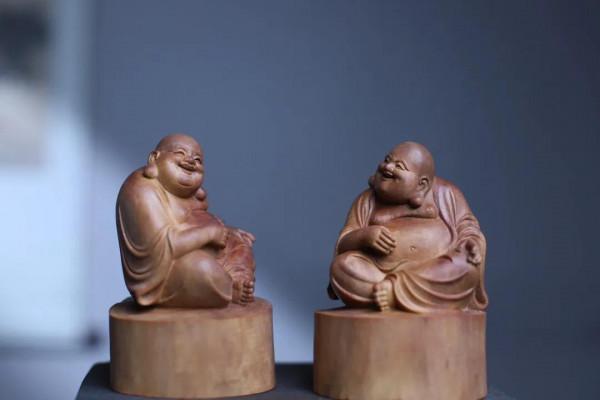 印度小葉紫檀小彌勒｜清刀制