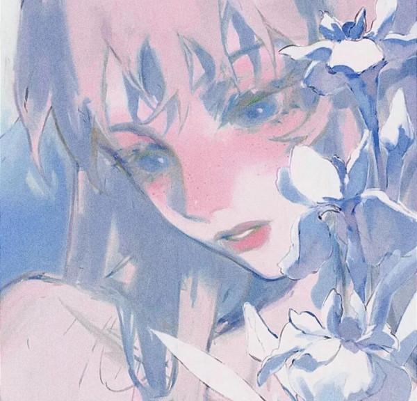 藍色系動漫頭像♡