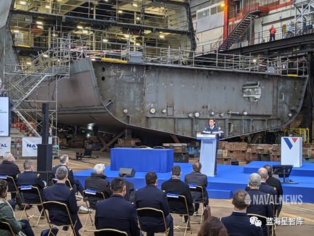 張大中 | 法國海軍FDI護衛艦首艦“羅納克上將”號舉行龍骨鋪設儀式