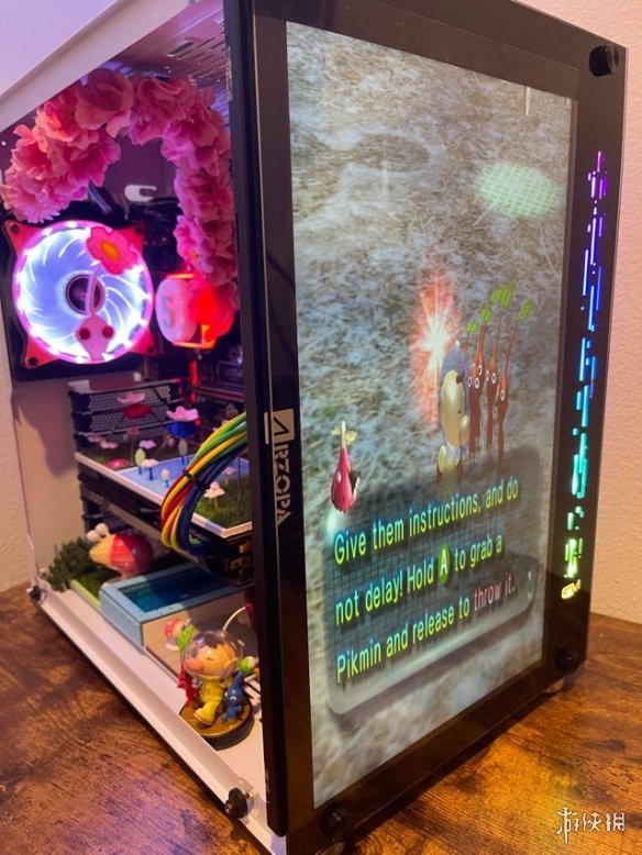 機箱裡養花種草還有泳池？玩家自制《皮克敏》主題PC