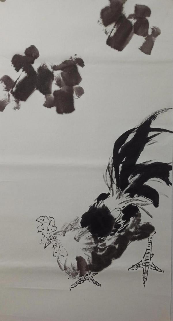 《紫氣東來》葡萄公雞20211111~創作圖解