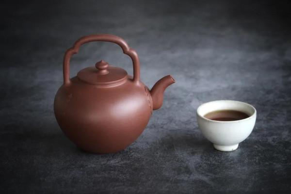 「汲月提樑」 原礦紫泥