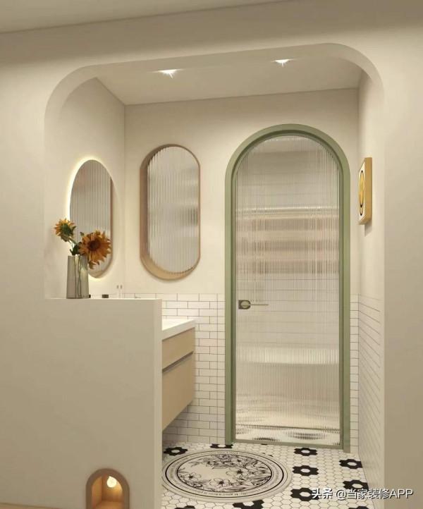 乾溼分離 ▏小戶型這樣做,牛油果色系好美好清新 乾溼分離 ▏小戶型這樣做,牛油果色系好美好清新