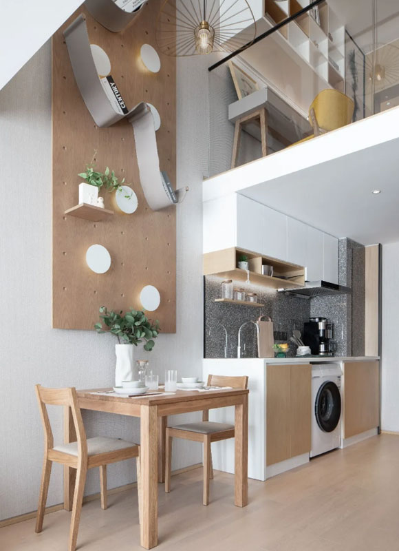 24㎡複式公寓改出2間臥室，還有多功能書房，令人拍案叫絕