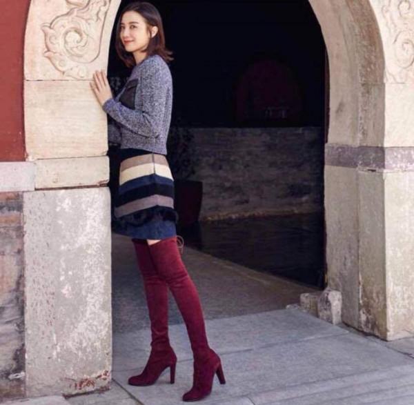 有網友給出：秋冬季穿長筒靴的五朵金花，你認為那個最好看？