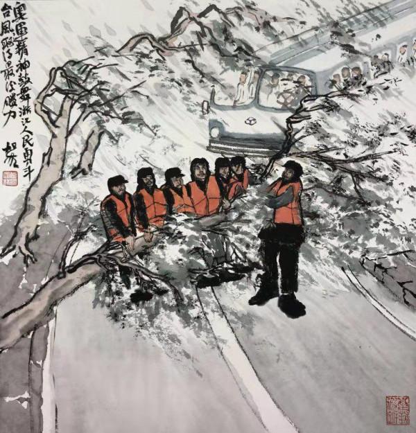 何加林：一手描繪奧運選手奪冠瞬間一手記錄搶險救災場景