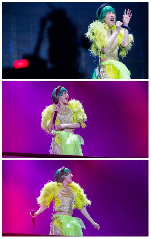 張韶涵的舞臺造型奇葩過頭了,看著雖然很奇怪,但真的很美 張韶涵的舞臺造型奇葩過頭了,看著雖然很奇怪,但真的很美