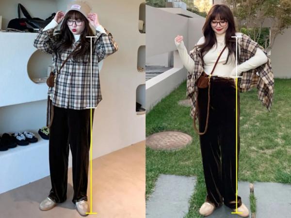 今冬流行“上短+下長”，小個子這樣穿，時髦又顯高