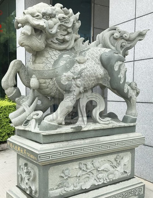 如何放置石雕麒麟