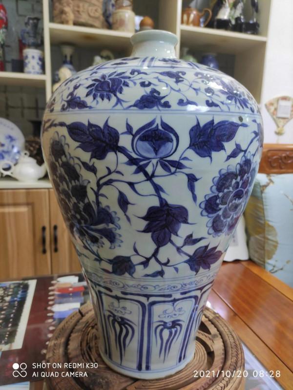 元青花梅瓶標準器鑑賞