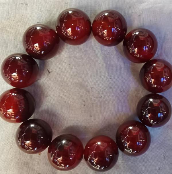 戰國紅（酒紅）瑪瑙串