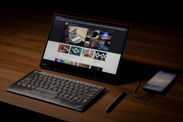 評測 | 這個便攜顯示器還能畫畫——ThinkVision M14t 評測