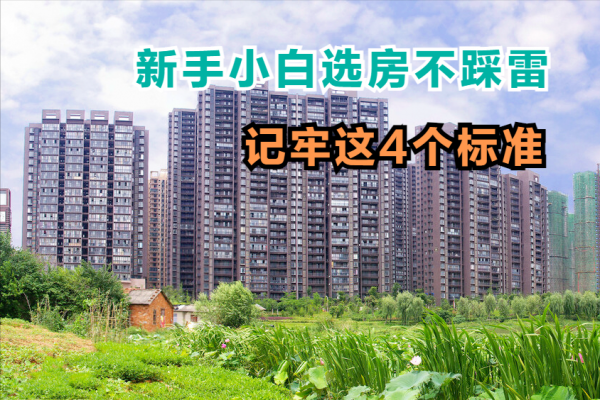 新手如何選房不吃虧？按照這4個標準，入手不後悔
