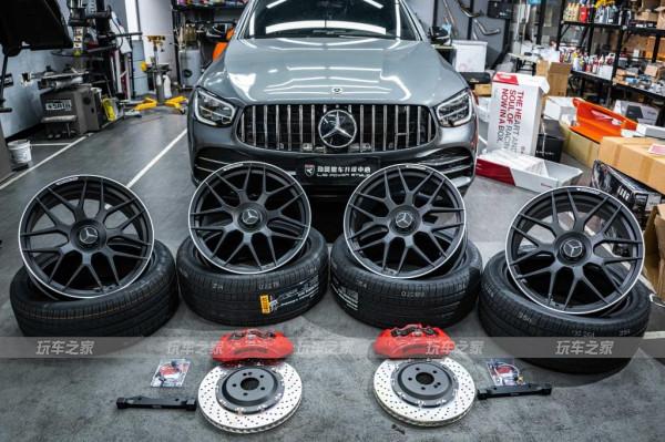 賓士GLC coupe AMG升級卡鉗輪轂排氣 安全改裝 賓士GLC coupe AMG升級卡鉗輪轂排氣 安全改裝