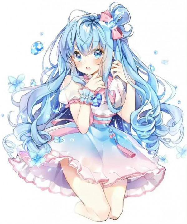插畫欣賞｜可愛的動漫少女們在花中起舞