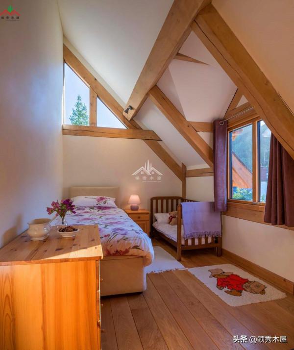 以木為主體框架，石材為牆，這才是真正的鄉村田園風格木別墅木屋