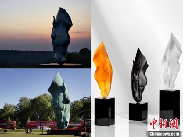 英國當代藝術家標誌性雕塑作品《靜水》現驚豔水晶版