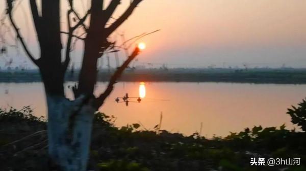 江漢平原上的日落時分