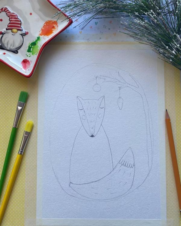 兒童畫教程小狐狸，一步一步教你畫！學不會都很難