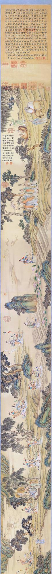 「名畫記」丁觀鵬《摹顧愷之洛神圖卷》，清宮摹古創新的最佳範例