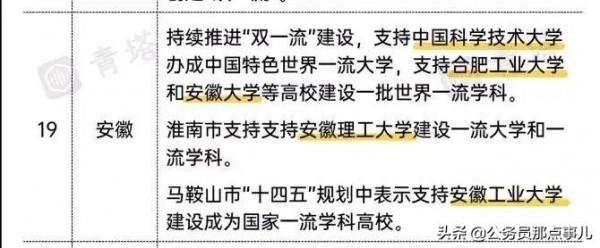 安徽雙一流很揪心，安徽大學險些下車，省屬高校恐全軍覆沒