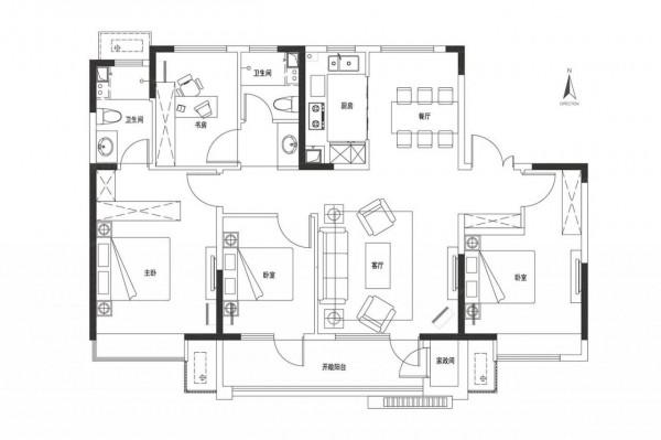 143平4室戶型集合,看看你最中意的是哪個 143平4室戶型集合,看看你最中意的是哪個