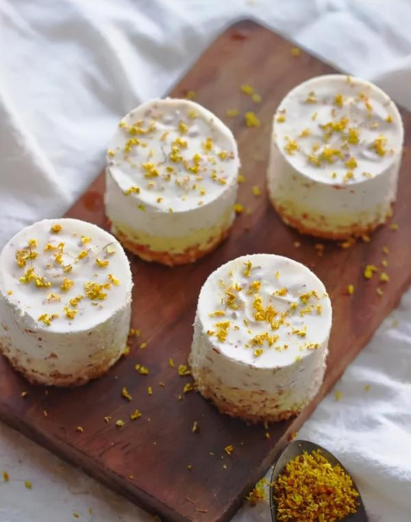 手把手教你做桂花酒釀慕斯蛋糕，點心大廚的秘訣，終於學到做法了