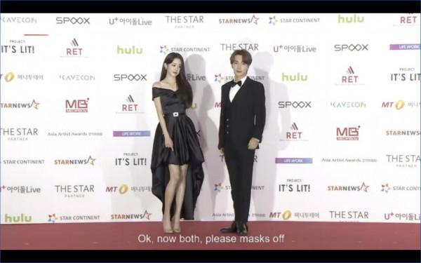 AAA紅毯/SJ利特「標準防疫」戴口罩受訪 車銀優換2套帥炸登場 AAA紅毯/SJ利特「標準防疫」戴口罩受訪 車銀優換2套帥炸登場