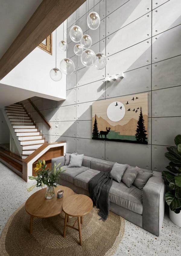 3層別墅一住就是10年,入戶私人庭院,7米3挑高客廳越禪意越舒服 3層別墅一住就是10年,入戶私人庭院,7米3挑高客廳越禪意越舒服