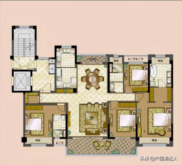 完美的178平方改善大戶型