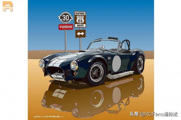 KYOSHO MINI CAR &amp; BOOK Shelby Cobra 靜態車模