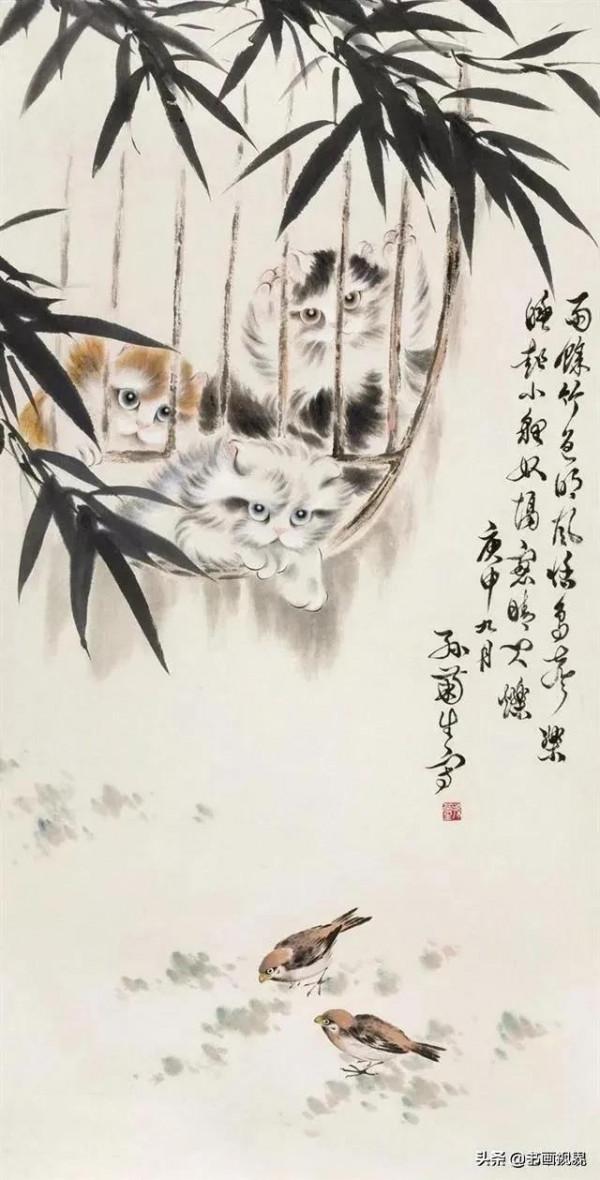 孫菊生筆下的貓有多精彩？看看這46幅國畫吧
