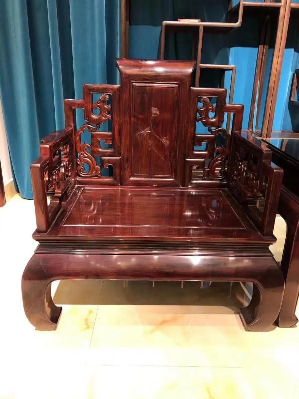 相當大氣 | 青蓮卷書沙發十三件套