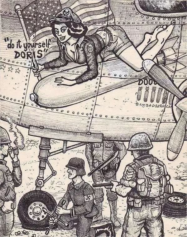 一張未畫完的美女畫像，在畫家的筆下變成了跌宕起伏漫畫故事