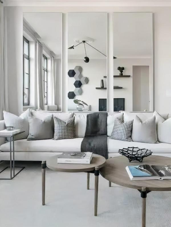 裝修最牛X的一個選擇：在牆上掛鏡子