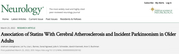 他汀可降低帕金森風險？Neurology再添新證據