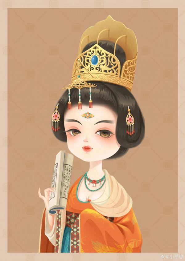 分享古風圖片——唐代裝容，髮飾，好好看啊